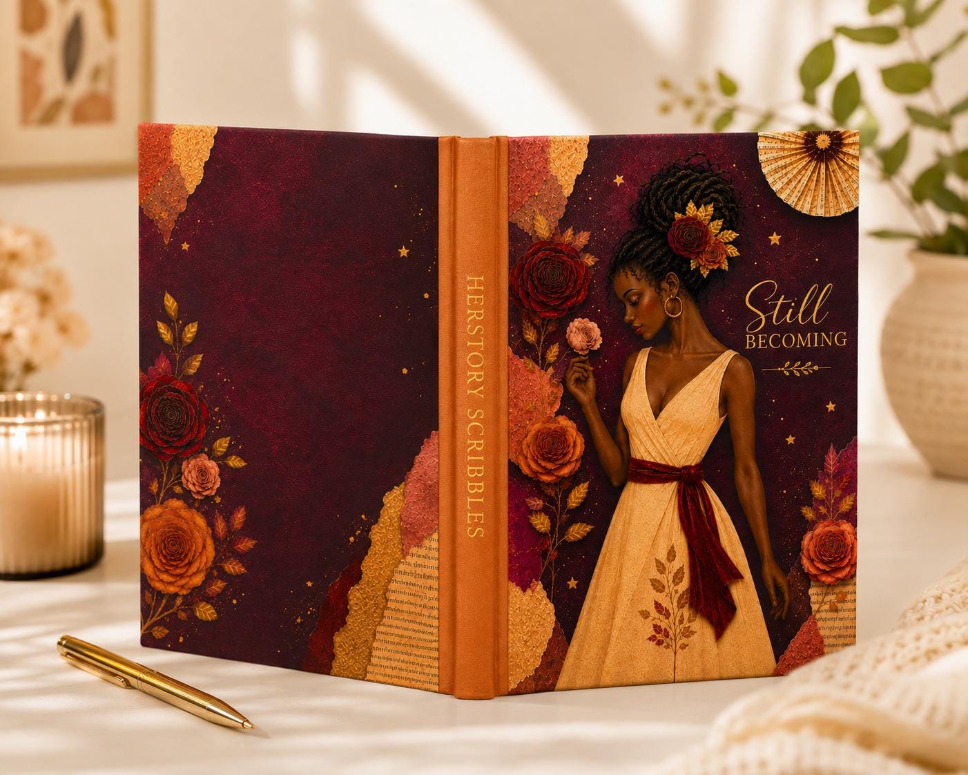 Still Becoming Guided Journal for Women | Self Reflection & Personal Growth Journal | Handmade Hardcover Journal