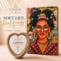 Afrocentric Sisterhood Journal: Handmade Lined Notebook with Prompts