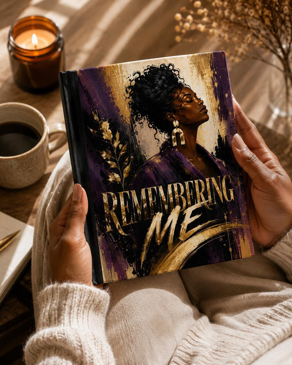 Guided Self-Discovery Journal for Black Women  Healing & Reflection Journal. Handmade Hardcover Prompt Journal. Self-Care Gift for Her