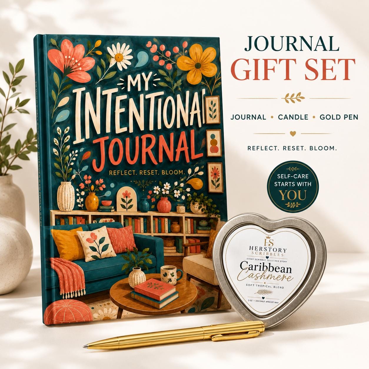 Guided Self-Discovery Journal for Women: 120 Pages for Intentional Living and Self-Care