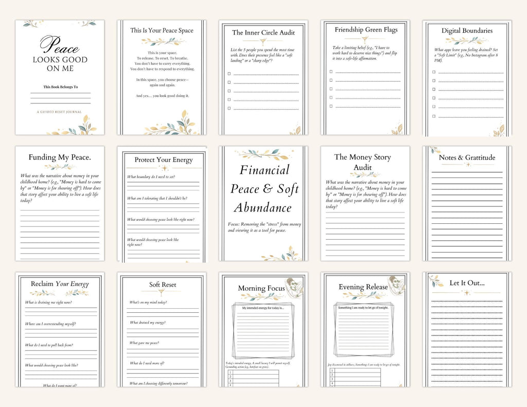 Guided Journal  for Black Women, Empowerment, Healing, Self-Care Candle, Pen