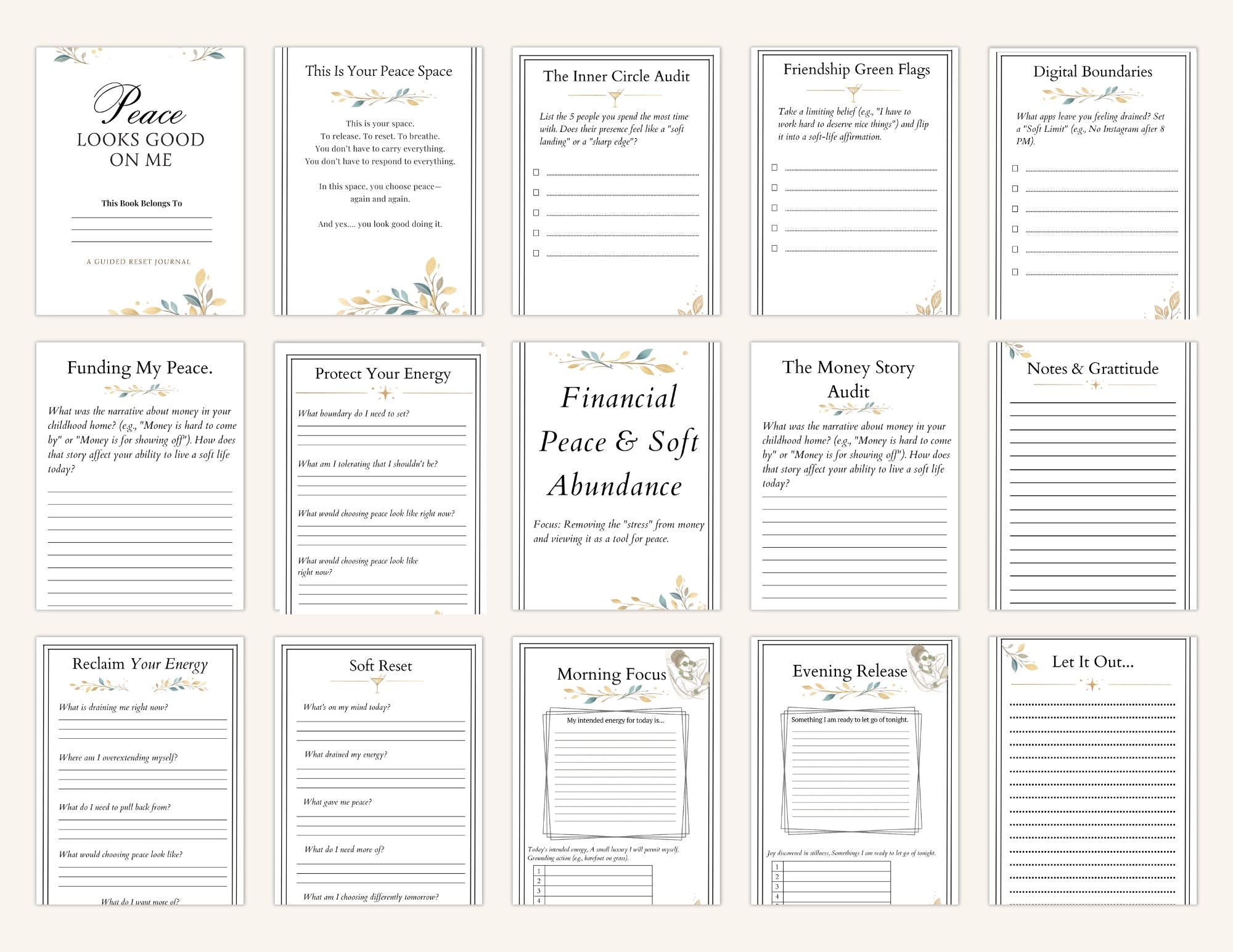 Guided Journal  for Black Women, Empowerment, Healing, Self-Care Candle, Pen