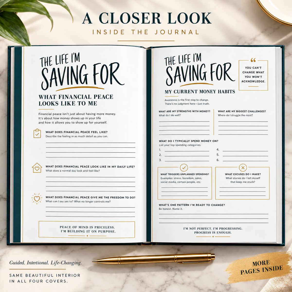 Savings Journal Gift Set | 12-Month Budget Planner