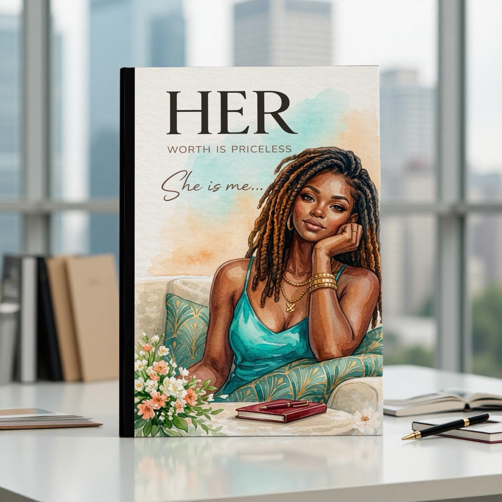 Self Care Gift Set for Women | Guided Journal, Affirmation Mug & Candle. Black Woman Self Love Gift Box. Relaxation, Healing Set