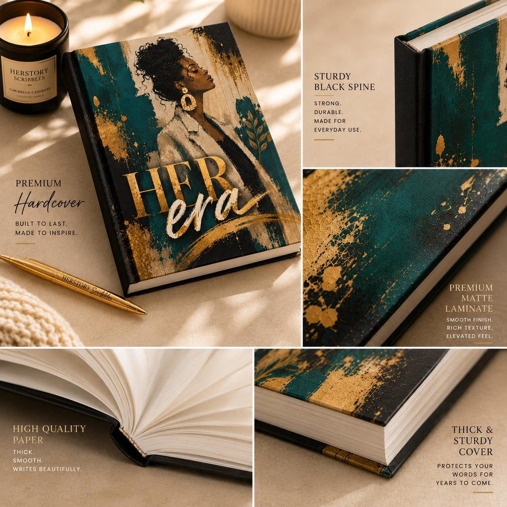 Guided Prompt Journal for Women. Self Discovery & Healing Hardcover Notebook. Self Care Gift for Black Women. Reflection and Personal Growth