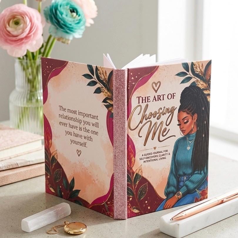 Guided Prompt Journal for Self-Discovery, Clarity & Intentional Living, Healing Prompts for Women, The Art of Choosing Me