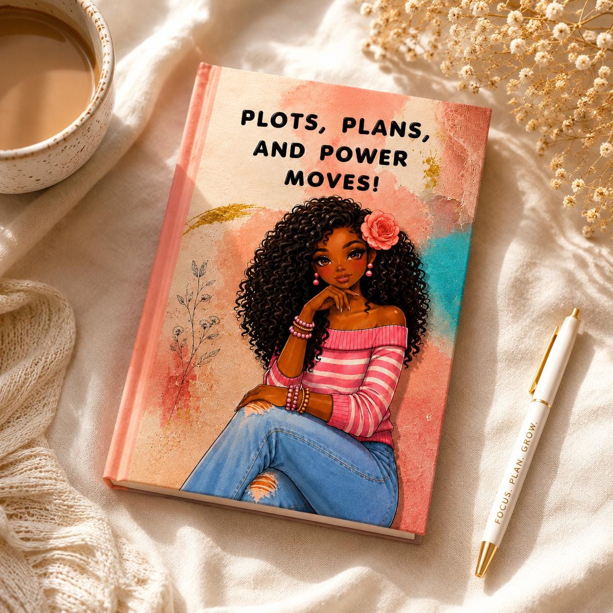 Self Reflection Book for Women, Guided Prompts for Growth, Clarity & Confidence, Personal Growth Gift, Hardcover Journal