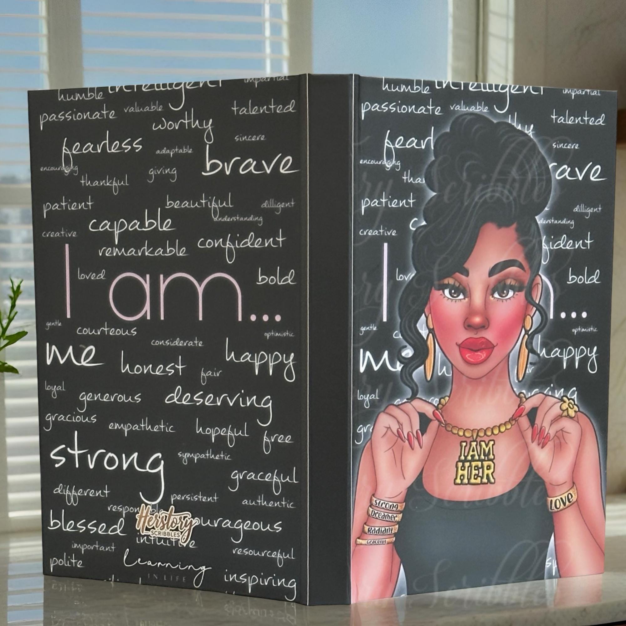 Empowerment Journal for Black Women.  Affirmation Notebook. Self Love & Confidence Gift | Inspirational Writing Journal
