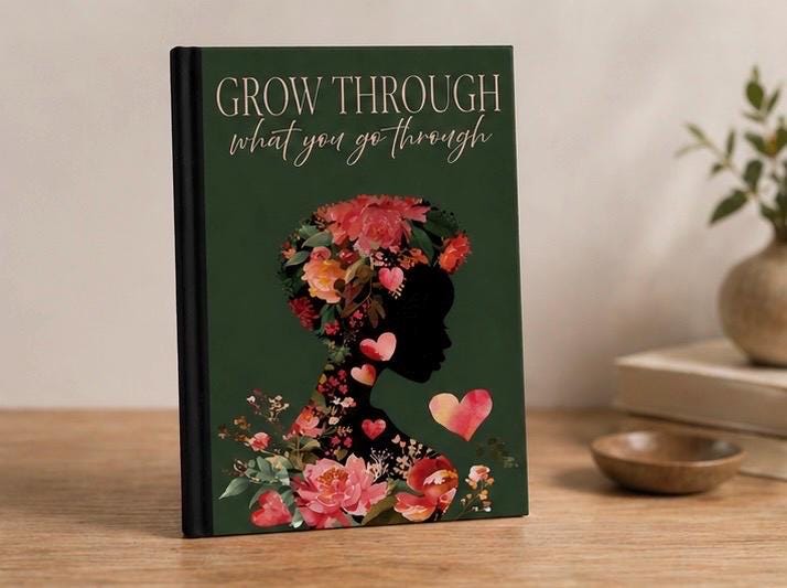 Journal and Mug Set for Black Women, Guided Healing Journal with Prompts, Self Care Gift, Mental Health & Reflection Notebook