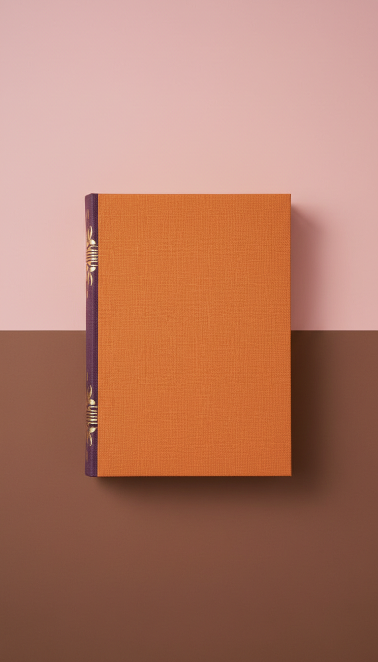 Amber Orange Hardcover Journal