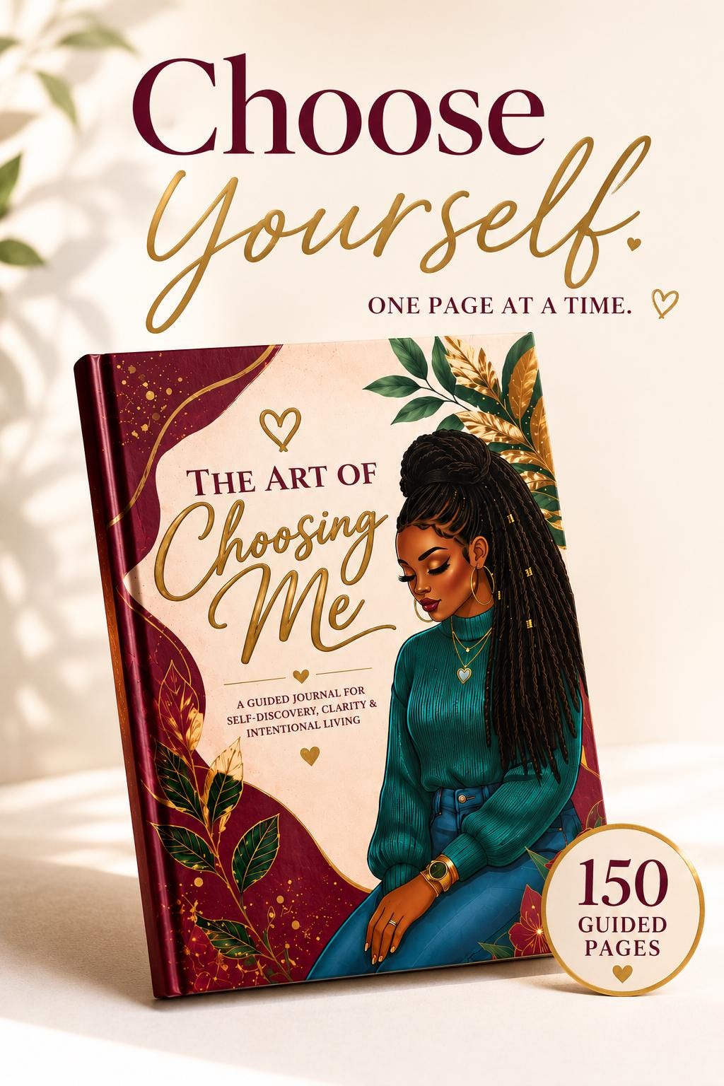 Guided Prompt Journal for Self-Discovery, Clarity & Intentional Living, Healing Prompts for Women, The Art of Choosing Me